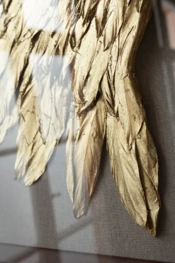 KARE Wandschmuck Wings Gold-Weiß 120x120cm Discount