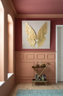 KARE Wandschmuck Wings Gold-Weiß 120x120cm Discount