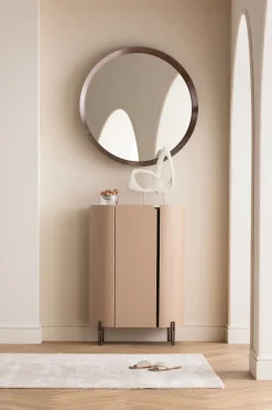 KARE Wandspiegel Arezzo Coffee Ø100cm Clearance
