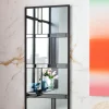 KARE Wandspiegel Brick Schwarz 71x182cm Hot