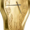 KARE Wanduhr Big Drop Gold 92x127cm New