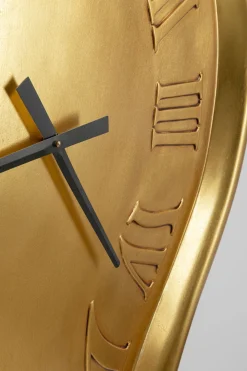 KARE Wanduhr Big Drop Gold 92x127cm New