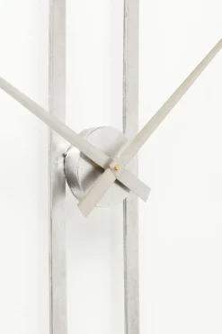 KARE Wanduhr Clip Silber Ø60cm Hot