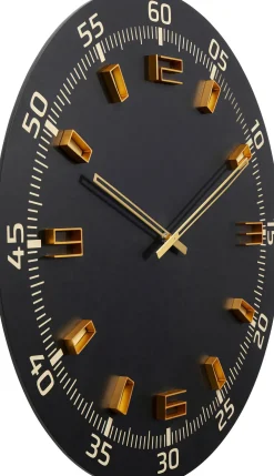 KARE Wanduhr Milk Bar Schwarz Ø60cm Hot