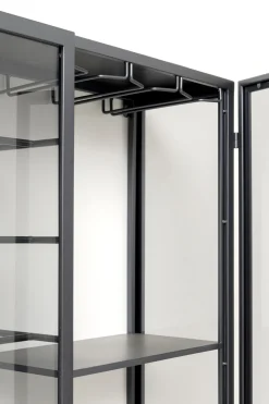 KARE Wandweinregal Porto Schwarz 75x80cm Sale