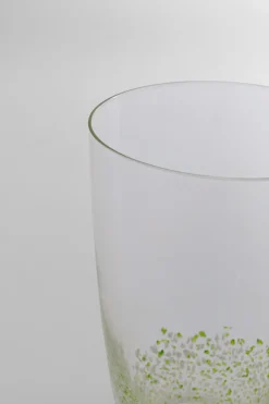 KARE Wasserglas Confetti Grün 15 cm New