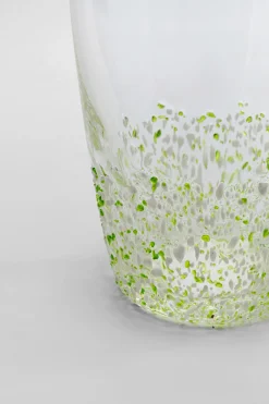 KARE Wasserglas Confetti Grün 15 cm New