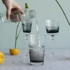 KARE Wasserglas Mimi Grau 14cm
