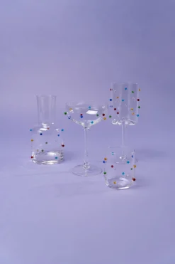 KARE Wasserglas Party Dots 9cm Discount