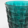 KARE Wasserglas Tissue Petrol 10cm Clearance