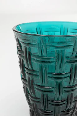 KARE Wasserglas Tissue Petrol 10cm Clearance