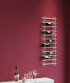 KARE Weinregal Cape Town Hellgrau 45x136cm