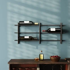 KARE Weinregal Cape Town Schwarz 80x34cm Hot