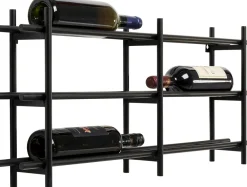 KARE Weinregal Cape Town Schwarz 80x34cm Hot