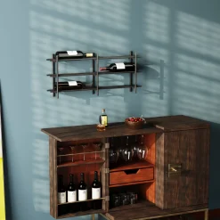 KARE Weinregal Cape Town Schwarz 80x34cm Hot
