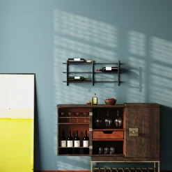 KARE Weinregal Cape Town Schwarz 80x34cm Hot