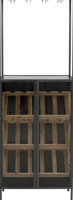 KARE Weinregal Porto Bar Schwarz 60x170cm Online