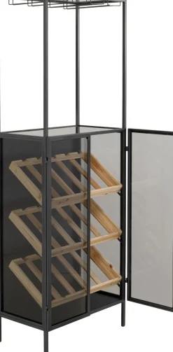 KARE Weinregal Porto Bar Schwarz 60x170cm Online