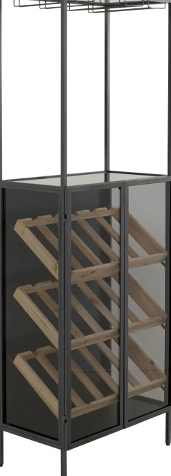 KARE Weinregal Porto Bar Schwarz 60x170cm Online