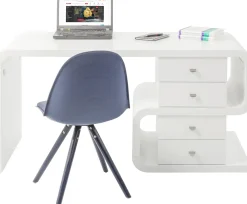 KARE White Club Schreibtisch Snake 150x70cm Online